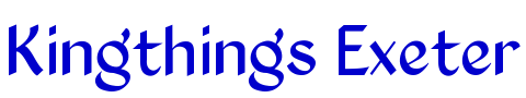 Kingthings Exeter font